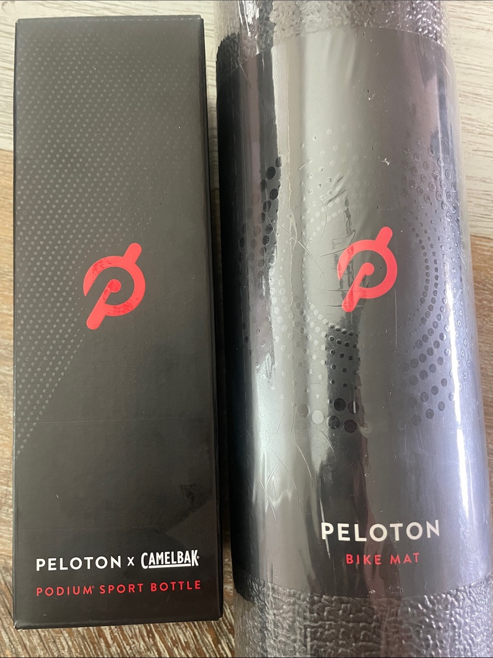 Peloton Bike Mat and NIB Podium Sport Bottle Bundle - Picture 6 of 7
